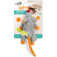 AFP Παιχνίδι Γάτας Kitty Jumbo Mouse Γκρι προσφέρει ατελείωτη διασκέδαση στη γάτα σας