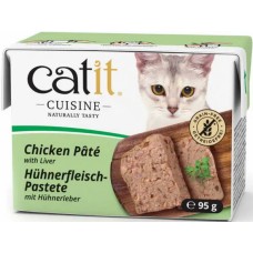 Catit υγρή τροφή γάτας Cuisine Πατέ με Κοτόπουλο και με Συκώτι 95gr