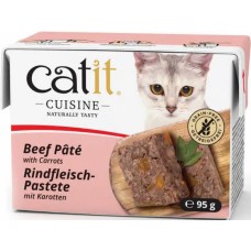 Catit υγρή τροφή γάτας Cuisine Μοσχαρίσιο πατέ με καρότα 95gr