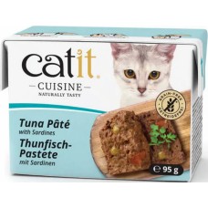 Catit υγρή τροφή γάτας Cuisine Πατέ τόνου με σαρδέλες 95gr