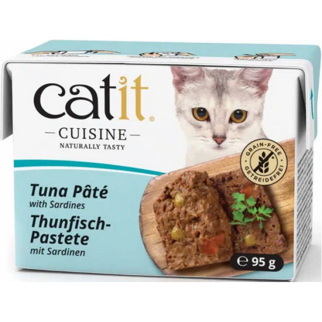 Catit υγρή τροφή γάτας Cuisine Πατέ τόνου με σαρδέλες 95gr Catit υγρή τροφή γάτας Cuisine Πατέ τόνου με σαρδέλες 95gr