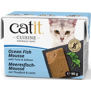 Catit υγρή τροφή γάτας Cuisine Ocean Fish Mousse με σολομό & τόνο 90gr Catit υγρή τροφή γάτας Cuisine Ocean Fish Mousse με σολομό & τόνο 90gr