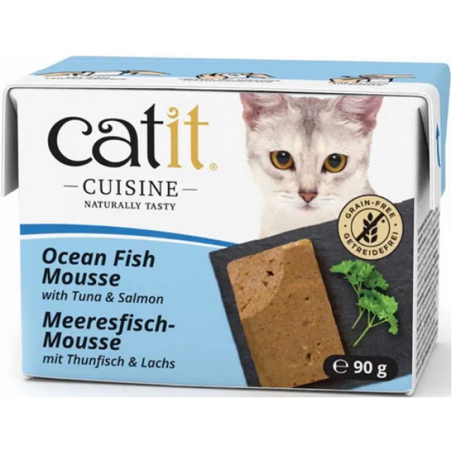 Catit υγρή τροφή γάτας Cuisine Ocean Fish Mousse με σολομό & τόνο 90gr Catit υγρή τροφή γάτας Cuisine Ocean Fish Mousse με σολομό & τόνο 90gr
