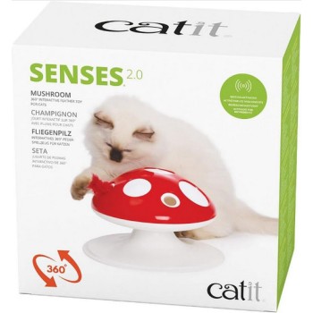 Catit Διαδραστικό παιχνίδι με φτερά για γάτες Senses 2.0 Mushroom κρατά τη γάτα σας σε εγρήγορση Catit Διαδραστικό παιχνίδι με φτερά για γάτες Senses 2.0 Mushroom κρατά τη γάτα σας σε εγρήγορση
