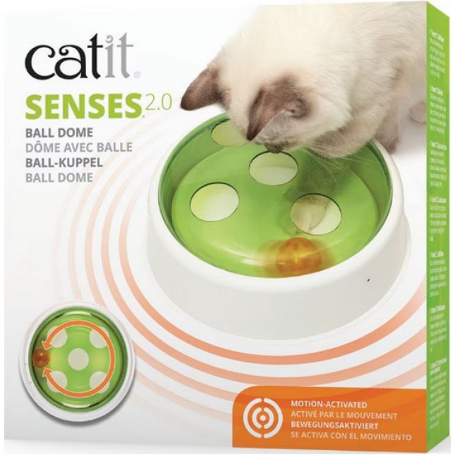 Catit Διαδραστικό παιχνίδι για γάτες Senses 2.0 Ball Dome με μπάλα που ενεργοποιείται με την κίνηση Catit Διαδραστικό παιχνίδι για γάτες Senses 2.0 Ball Dome με μπάλα που ενεργοποιείται με την κίνηση