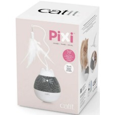 Catit Διαδραστικό παιχνίδι για γάτες διανομής λιχουδιών Pixi Spinner, λευκό & γκρι Catit Διαδραστικό παιχνίδι για γάτες διανομής λιχουδιών Pixi Spinner, λευκό & γκρι