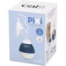 Catit Διαδραστικό παιχνίδι για γάτες διανομής λιχουδιών Pixi Spinner, λευκό & μπλε Catit Διαδραστικό παιχνίδι για γάτες διανομής λιχουδιών Pixi Spinner, λευκό & μπλε