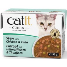 Catit υγρή τροφή γάτας Cuisine στιφάδο με κοτόπουλο & τόνο 95gr
