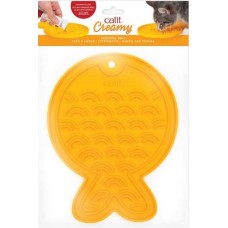 Catit χαλάκι γάτας αργής σίτισης Creamy Mat, σχήμα ψαριού 20x15,5x1cm