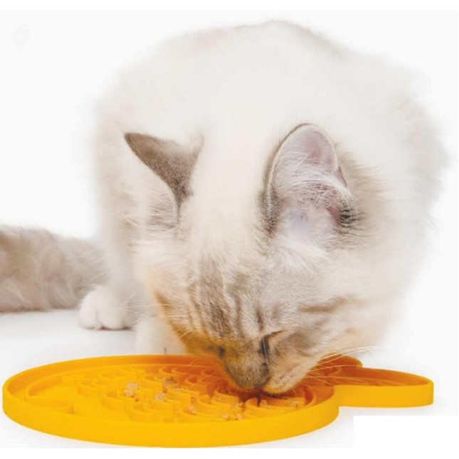 Catit χαλάκι γάτας αργής σίτισης Creamy Mat, σχήμα ψαριού 20x15,5x1cm