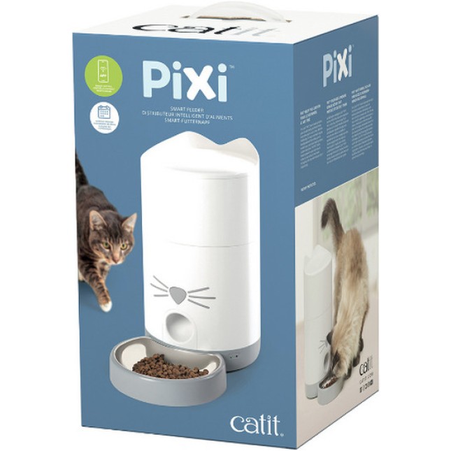 Catit Έξυπνος τροφοδότης ξηρής τροφής για γάτες Pixi με μπολ από ανοξείδωτο ατσάλι 32x19,1x34,2cm Catit Έξυπνος τροφοδότης ξηρής τροφής για γάτες Pixi με μπολ από ανοξείδωτο ατσάλι 32x19,1x34,2cm