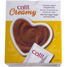 Catit Creamy κεραμικό μπολ σε σχήμα καρδιάς Catit Creamy κεραμικό μπολ σε σχήμα καρδιάς