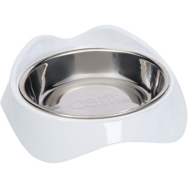 Catit Pixi Dish, Πιάτο τροφής για τη γατούλα σας Λευκό
