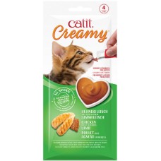 Catit Creamy λιχουδιά για γάτες με κοτόπουλο & αρνί 4x10g Catit Creamy λιχουδιά για γάτες με κοτόπουλο & αρνί 4x10g