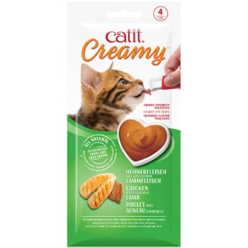 Catit Creamy λιχουδιά για γάτες με κοτόπουλο & αρνί 4x10g Catit Creamy λιχουδιά για γάτες με κοτόπουλο & αρνί 4x10g