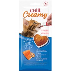 Catit Creamy λιχουδιά για γάτες με σολομό & γαρίδες 4x10g Catit Creamy λιχουδιά για γάτες με σολομό & γαρίδες 4x10g