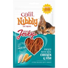 Catit λιχουδιές Nibbly Jerky για γάτες, με κοτόπουλο & ψάρι 30g Catit λιχουδιές Nibbly Jerky για γάτες, με κοτόπουλο & ψάρι 30g