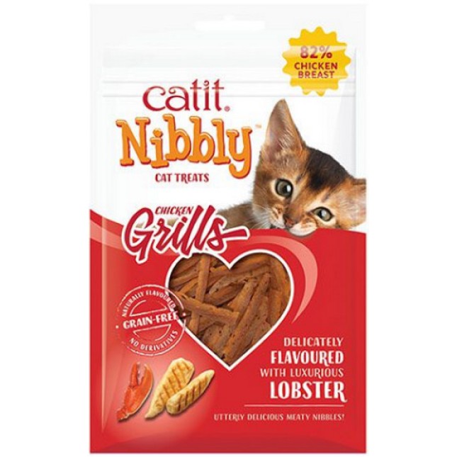 Catit λιχουδιές Nibbly Grills για γάτες, με Κοτόπουλο & Αστακός 30g Catit λιχουδιές Nibbly Grills για γάτες, με Κοτόπουλο & Αστακός 30g