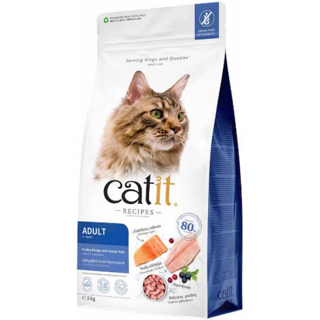 Catit συνταγές τροφής για ενήλικες γάτες με Ψάρι 2 kg