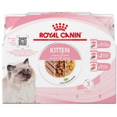 Royal Canin 4 φακελάκια υγρής τροφής: 2 Gravy, 1 Loaf, και 1 Jelly για γάτες από 4 - 12 μηνών 4x85gr Royal Canin 4 φακελάκια υγρής τροφής: 2 Gravy, 1 Loaf, και 1 Jelly για γάτες από 4 - 12 μηνών 4x85gr