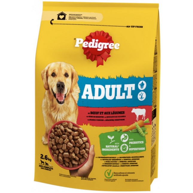 Pedigree Adult Μοσχάρι & Λαχανικά 2,6kg Pedigree Adult Μοσχάρι & Λαχανικά 2,6kg