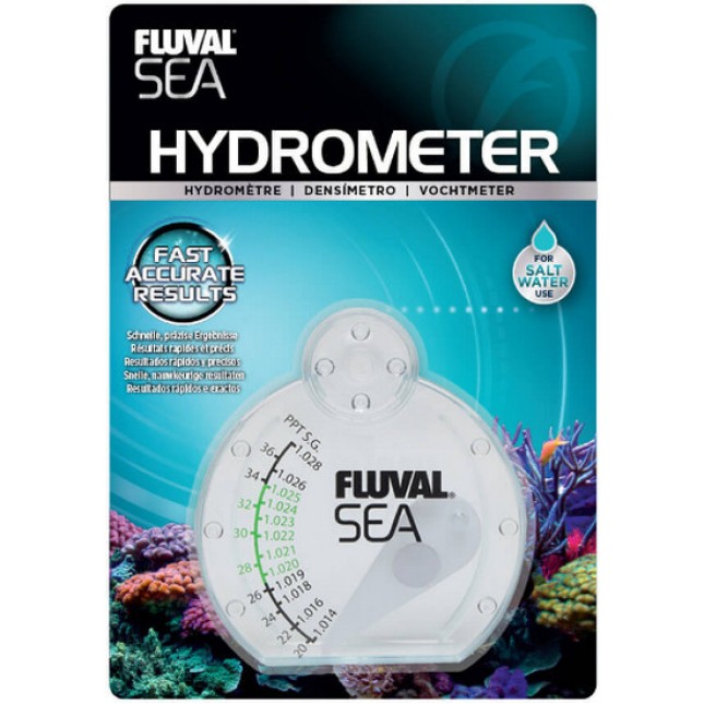 Fluval Υδρόμετρο - Medium παρέχει ακριβή μέτρηση της αλατότητας σε ενυδρεία αλμυρού νερού Fluval Υδρόμετρο - Medium παρέχει ακριβή μέτρηση της αλατότητας σε ενυδρεία αλμυρού νερού