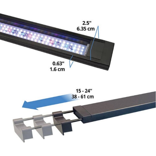 Fluval Plant 3.0 LED η λάμπα προσφέρει μια ποικιλία προσαρμόσιμων επιλογών 22 W 38-61cm Fluval Plant 3.0 LED η λάμπα προσφέρει μια ποικιλία προσαρμόσιμων επιλογών 22 W 38-61cm