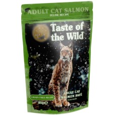 Taste of the wild Πλήρης υγρή τροφή για ενήλικες γάτες, όλων των φυλών σε μορφή πατέ σολομό 85gr Taste of the wild Πλήρης υγρή τροφή για ενήλικες γάτες, όλων των φυλών σε μορφή πατέ σολομό 85gr
