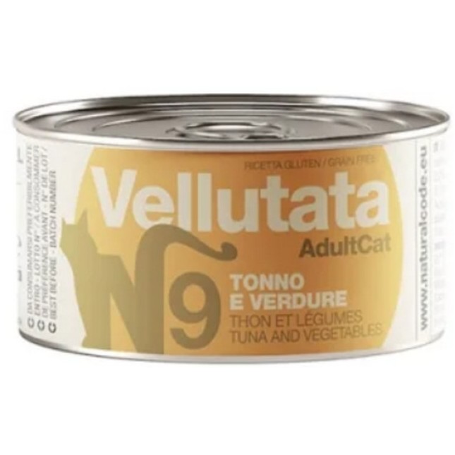 Natural Code τροφή ιδανική για ενήλικες γάτες VELLUTATA με Τόνο και Λαχανικά 85gr Natural Code τροφή ιδανική για ενήλικες γάτες VELLUTATA με Τόνο και Λαχανικά 85gr
