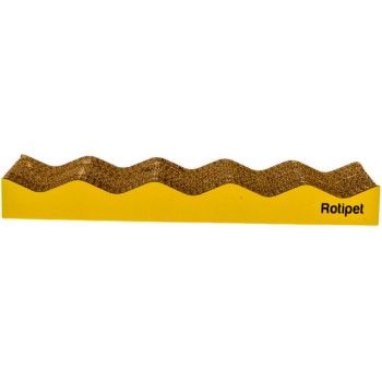 Rotipet Κίτρινο ονυχοδρόμιο από χαρτόνι 44x11x4cm