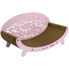 Rotipet Ροζ καναπές ονυχοδρόμιο από χαρτόνι 59x30x25cm