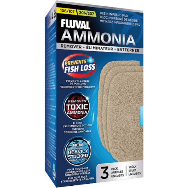 Fluval 107/207 Αφαίρεση αμμωνίας