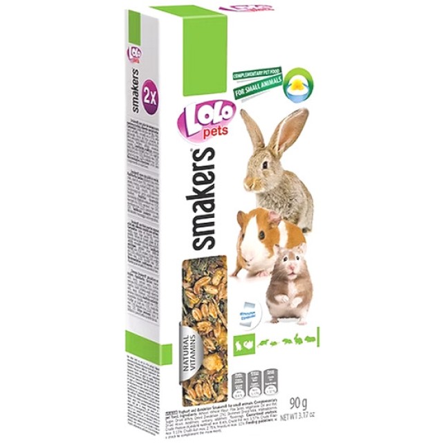 Lolo pets Smakers Τρωκτικών με Πικραλίδα-γιαούρτι 90gr Lolo pets Smakers Τρωκτικών με Πικραλίδα-γιαούρτι 90gr