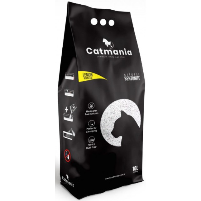 Catmania άμμος γάτας με άρωμα λεμόνι 10lt Catmania άμμος γάτας με άρωμα λεμόνι 10lt