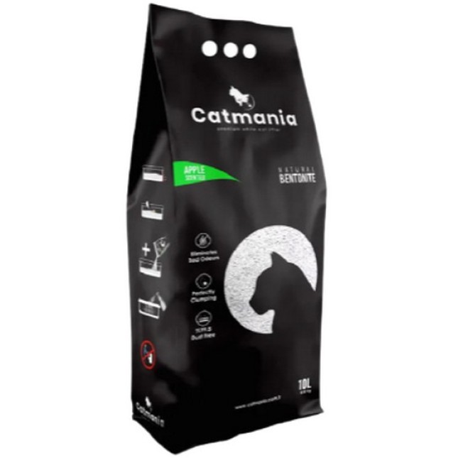 Catmania άμμος γάτας με άρωμα πράσινο μήλο 10lt Catmania άμμος γάτας με άρωμα πράσινο μήλο 10lt