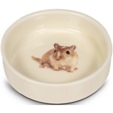 Glee Μπολ Κεραμικό φαγητού και νερού Μπεζ Hamster o/s - 125ml Glee Μπολ Κεραμικό φαγητού και νερού Μπεζ Hamster o/s - 125ml