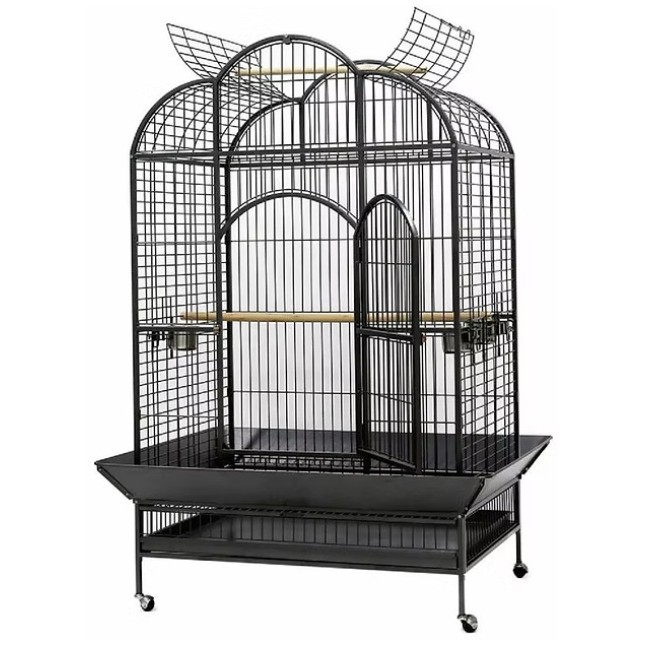 Κλουβί για μεγάλους παπαγάλους μαύρο King Macaw 112X82X175cm/Εσωτ 90Χ60Χ138cm Κλουβί για μεγάλους παπαγάλους μαύρο King Macaw 112X82X175cm/Εσωτ 90Χ60Χ138cm