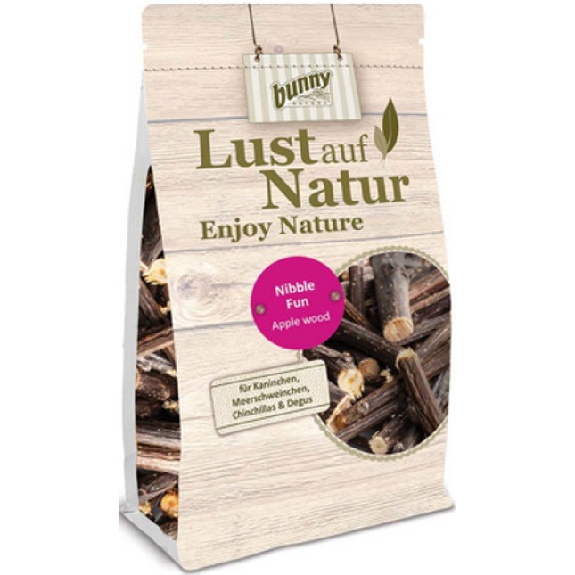 Bunny Nature Enjoy Nature Nibble Fun Ξύλο Μήλου τροφή για νάνους κουνέλια 220gr Bunny Nature Enjoy Nature Nibble Fun Ξύλο Μήλου τροφή για νάνους κουνέλια 220gr