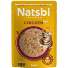 Natsbi Πλήρης τροφή για ενήλικες γάτες και γατάκια με κοτόπουλο 80g