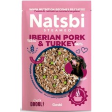 Natsbi Πλήρης τροφή για κουτάβια και ενήλικα σκυλιά με χοιρινό και γαλοπούλα
