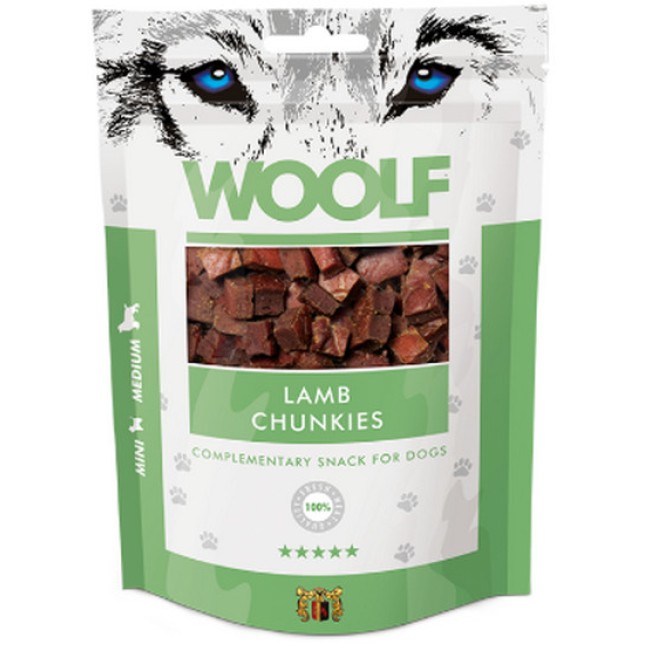 Woolf Λαχταριστές μπουκίτσες με αρνί 100gr Woolf Λαχταριστές μπουκίτσες με αρνί 100gr