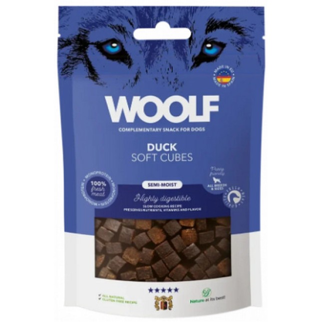 Woolf Μαλακοί Κύβοι - Πάπια (μονοπρωτεΐνη) 100gr Woolf Μαλακοί Κύβοι - Πάπια (μονοπρωτεΐνη) 100gr