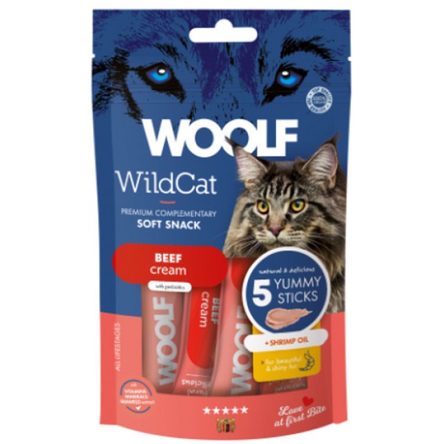 Woolf Κρέμα Μοσχάρι + λάδι γαρίδας (5x14g) 70g Woolf Κρέμα Μοσχάρι + λάδι γαρίδας (5x14g) 70g