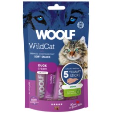 Woolf Κρέμα Πάπια + catnip (5x14g) 70g