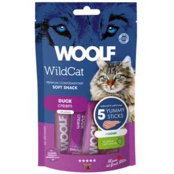 Woolf Κρέμα Πάπια + catnip (5x14g) 70g Woolf Κρέμα Πάπια + catnip (5x14g) 70g