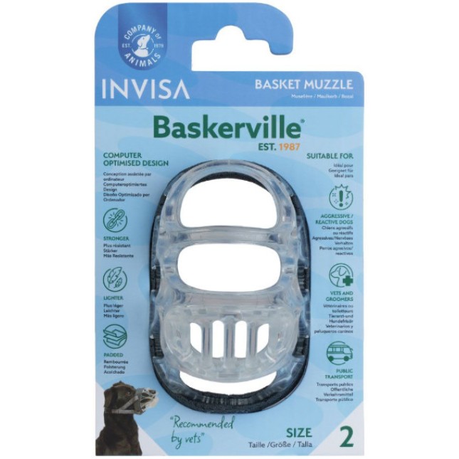 Company of animals Baskerville Invisa φίμωτρο Νο2 Μήκος : 6cm - Περίμετρος : 26cm Company of animals Baskerville Invisa φίμωτρο Νο2 Μήκος : 6cm - Περίμετρος : 26cm
