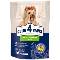 Kormotech Club 4 Paws για ενήλικα μικρόσωμα σκυλιά με κοτόπουλο 400gr Kormotech Club 4 Paws για ενήλικα μικρόσωμα σκυλιά με κοτόπουλο 400gr