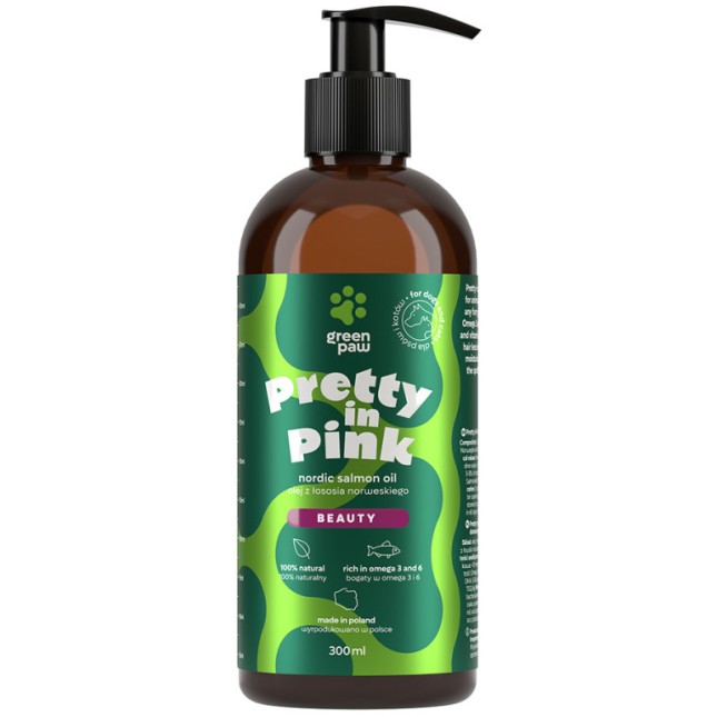 Green Paw Pretty in Pink Έλαιο Σολομού με Σύμπλεγμα Βιταμινών ADEK 300ml