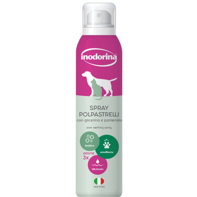 Inodorina Spray που ενυδατώνει και μαλακώνει τις πατούσες των κατοικιδίων 200ml Inodorina Spray που ενυδατώνει και μαλακώνει τις πατούσες των κατοικιδίων 200ml