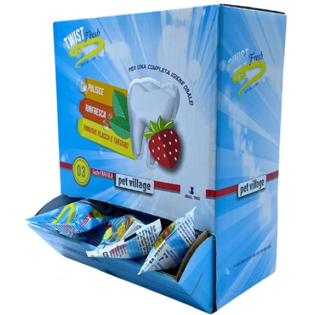 Inodorina Twist Fresh 03 Σνακ για Οδοντική υγιεινή μαλακά κόκαλα - φράουλα 22gr Inodorina Twist Fresh 03 Σνακ για Οδοντική υγιεινή μαλακά κόκαλα - φράουλα 22gr